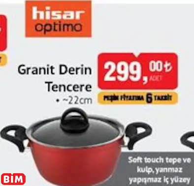 HİSAR OPTİMA GRANİT DERİN TENCERE HİSAR OPTİMA GRANİT DERİN TENCERE
